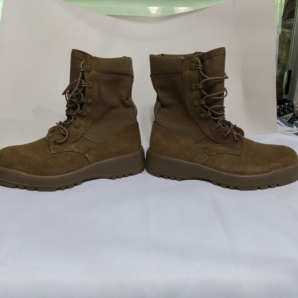 BELLEVILLE Desert Tan Suede & Cordura Military Combat Boot AHWC - 6R Unisex NWOT - Picture 6 of 12